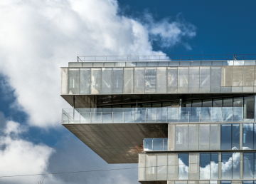 Vue du siège social d'Orange, à Issy-les-Moulineaux