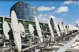 Le siège d'Eutelsat, à Issy-les-Moulineaux