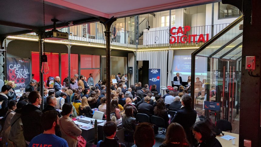 Une conférence au siège de Cap Digital