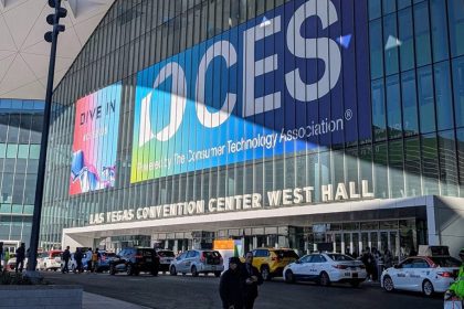 Vue de l'entrée du CES de Las Vegas